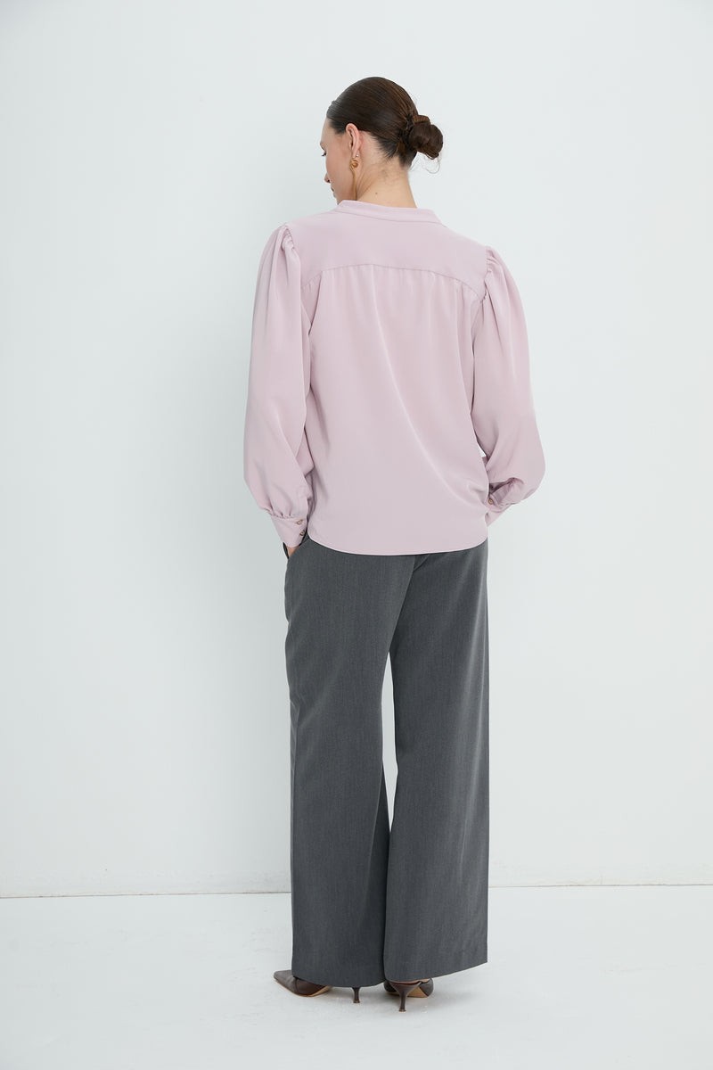 Top 8 V-Neck Blouse | Lilac