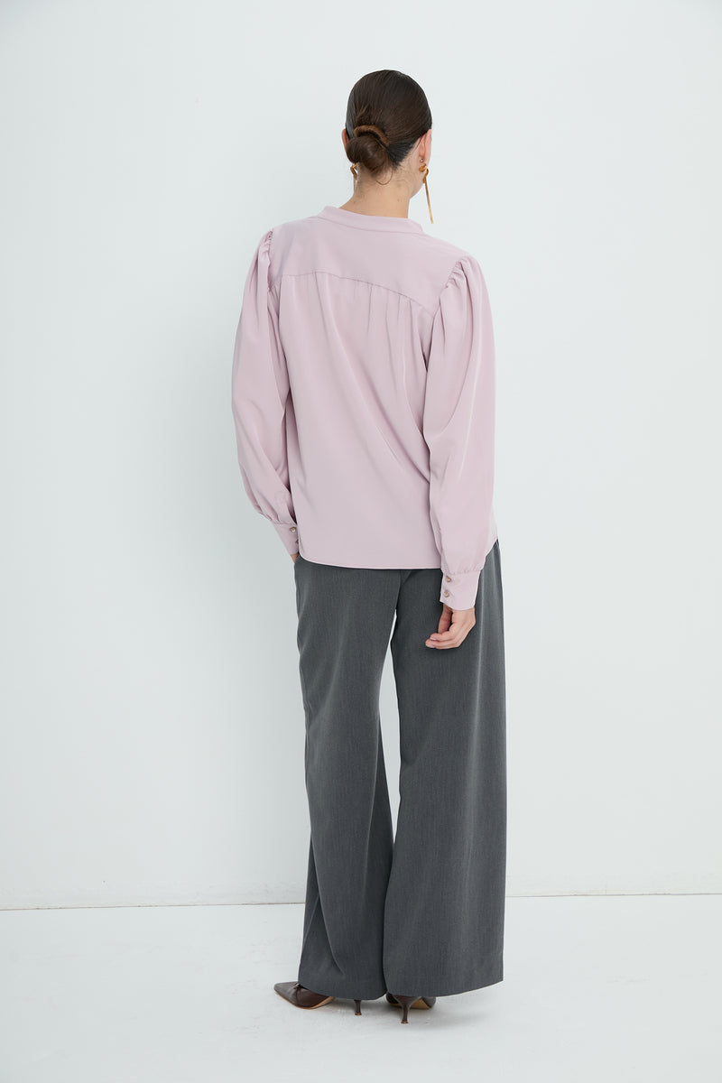 Top 8 V-Neck Blouse | Lilac