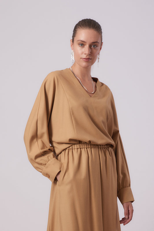 Top 24 Relaxed Fit Top | Ochre Yellow