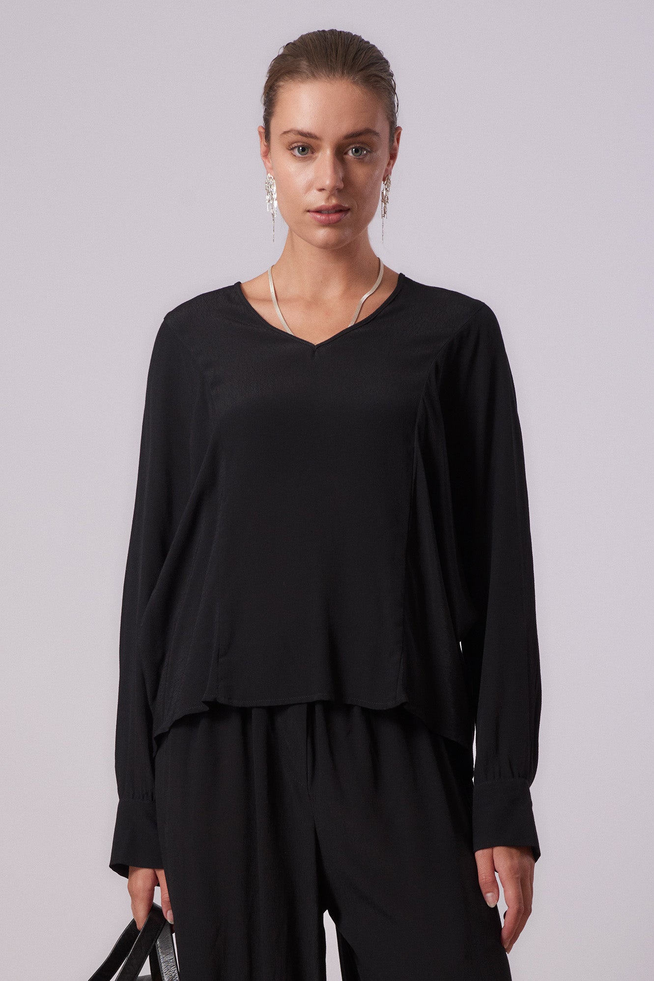 Top 24 Relaxed Fit Top | Black
