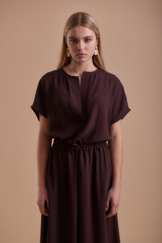 Skirt 1 Medium Length Skirt | Burgundy