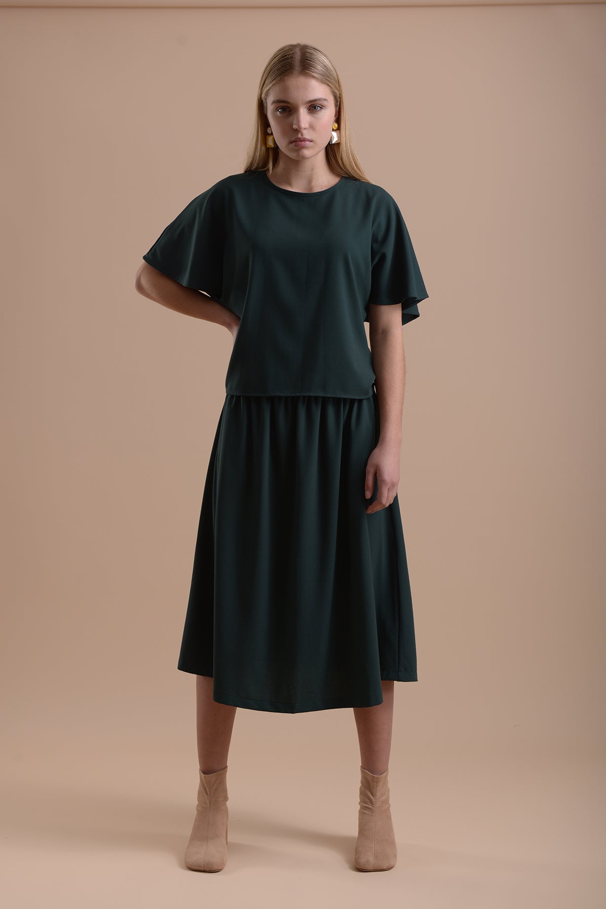 Skirt 1 Medium Length Skirt | Green