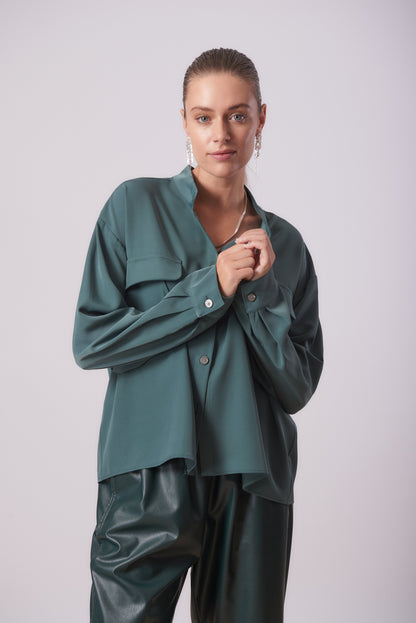 Top 12 Long Sleeved Shirt | Green