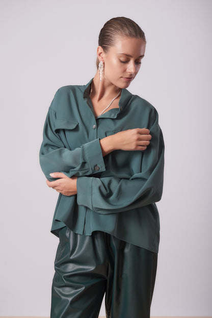 Top 12 Long Sleeved Shirt | Green