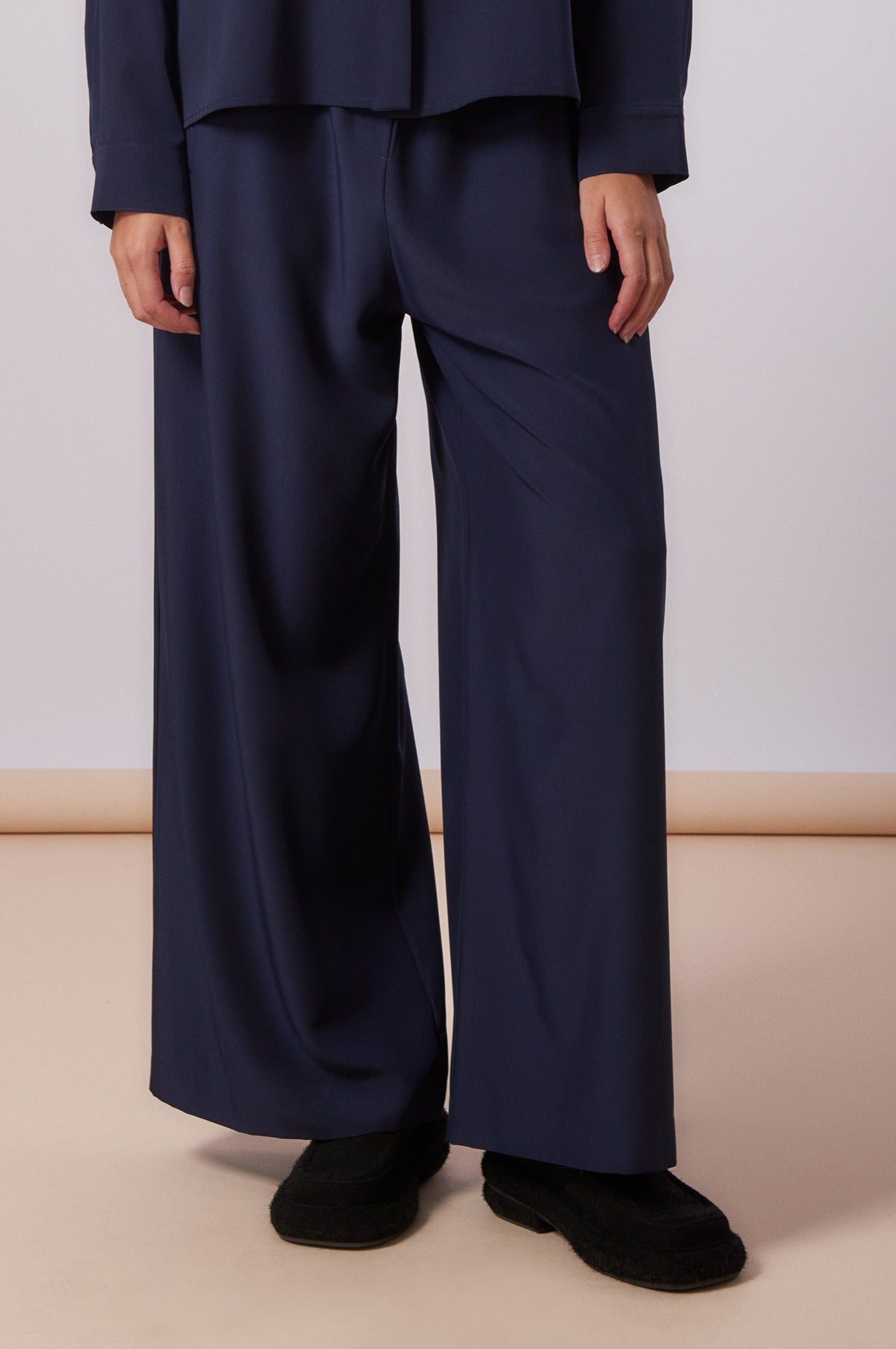 Pants 6 Wide Leg Trousers | Navy