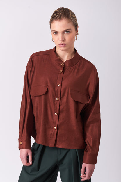 Top 12 Long Sleeved Shirt | Rust