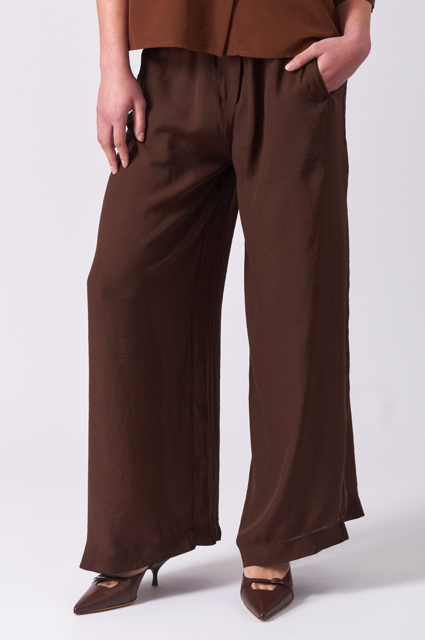 Pants 6 Wide Leg Trousers | Rust