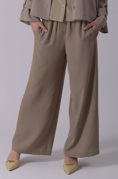 Pants 6 Wide Leg Trousers | Concrete