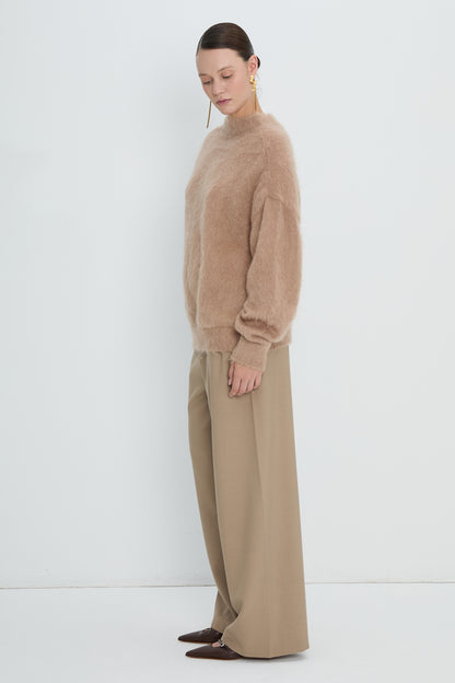 Pullover 1 Mohair Sweater | Light Beige