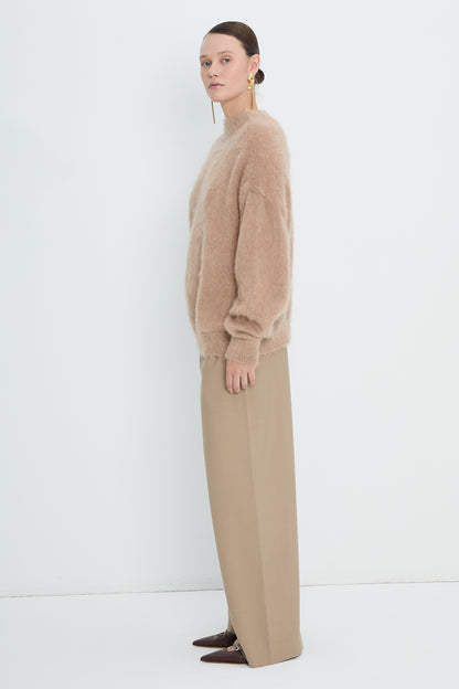 Pullover 1 Mohair Sweater | Light Beige