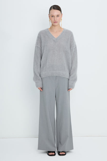 Pullover V neck | Light Gray