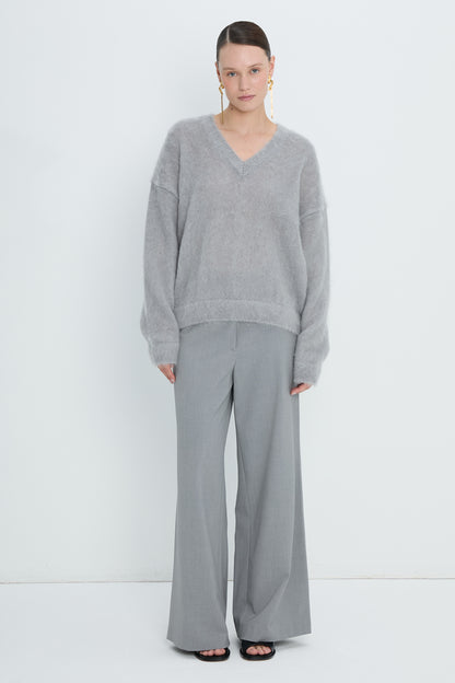 Pullover V neck | Light Gray