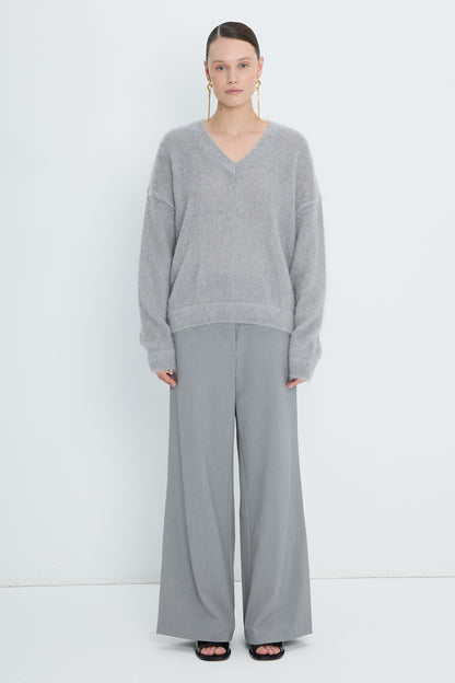 Pullover V neck | Light Gray