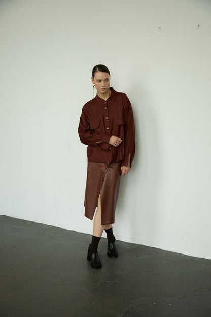 Top 12 Long Sleeved Shirt | Rust