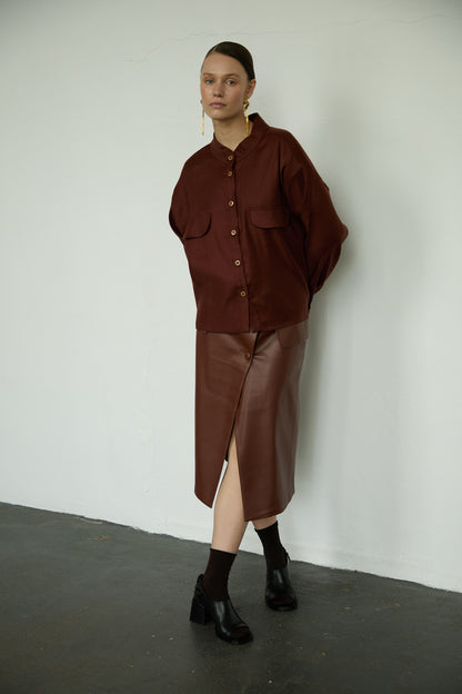 Top 12 Long Sleeved Shirt | Rust