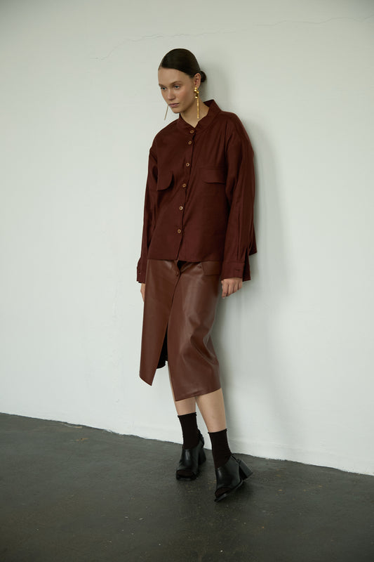 Top 12 Long Sleeved Shirt | Rust