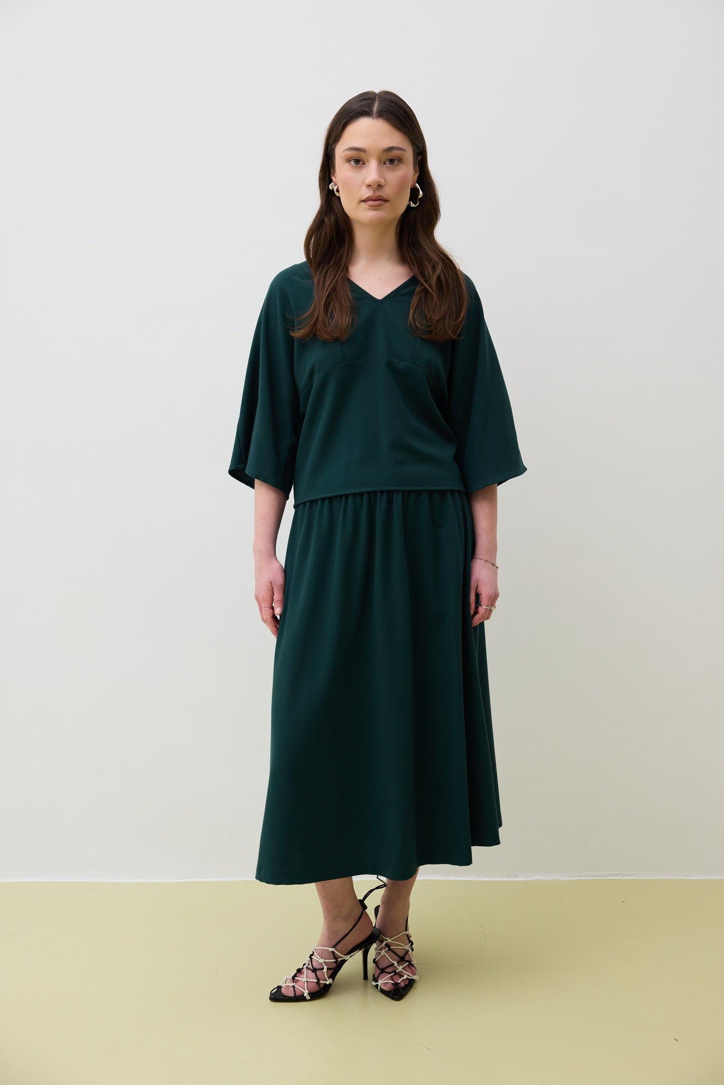 Top 2 V-neck Shirt | Green