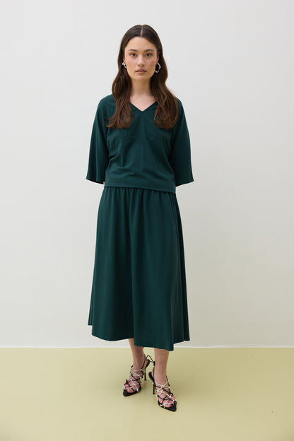 Top 2 V-neck Shirt | Green