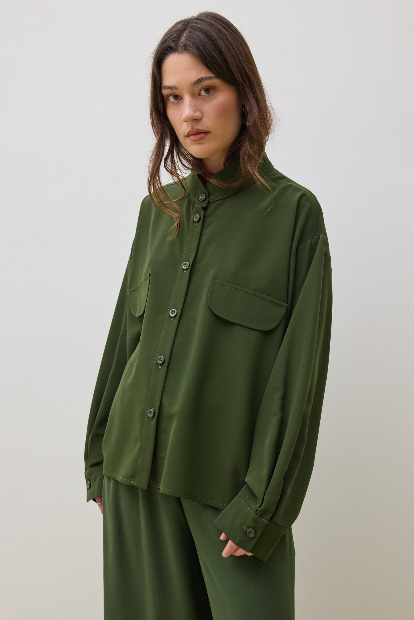 Top 12 Long Sleeved Shirt | Olive