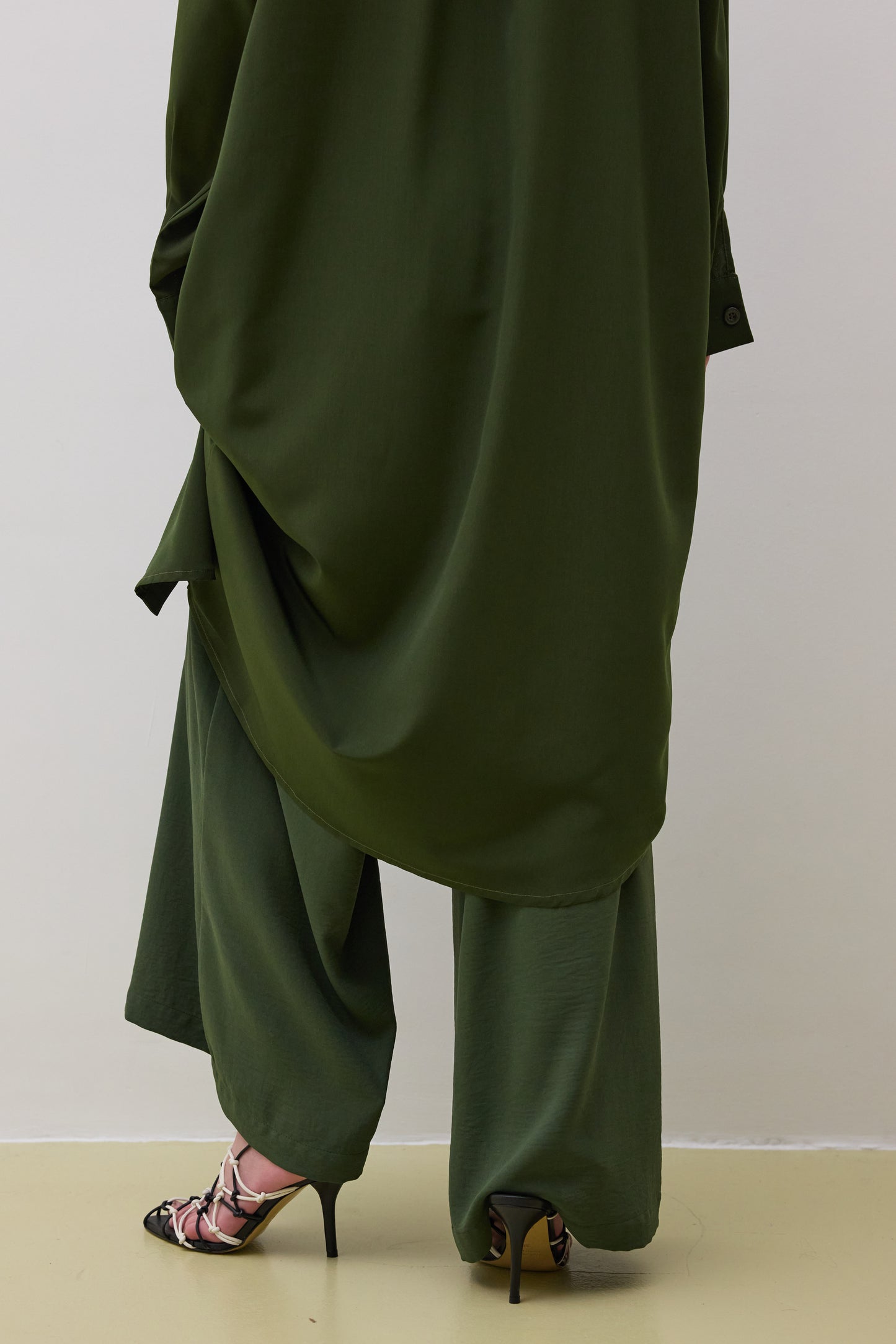 Pants 6 Wide Leg Trousers | Olive