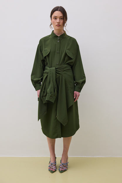 Dress 12 Long Sleeved Dress | Olive