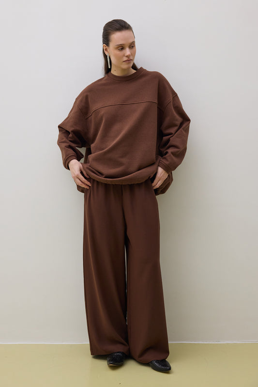 Pants 6 Wide Leg Trousers | Rust