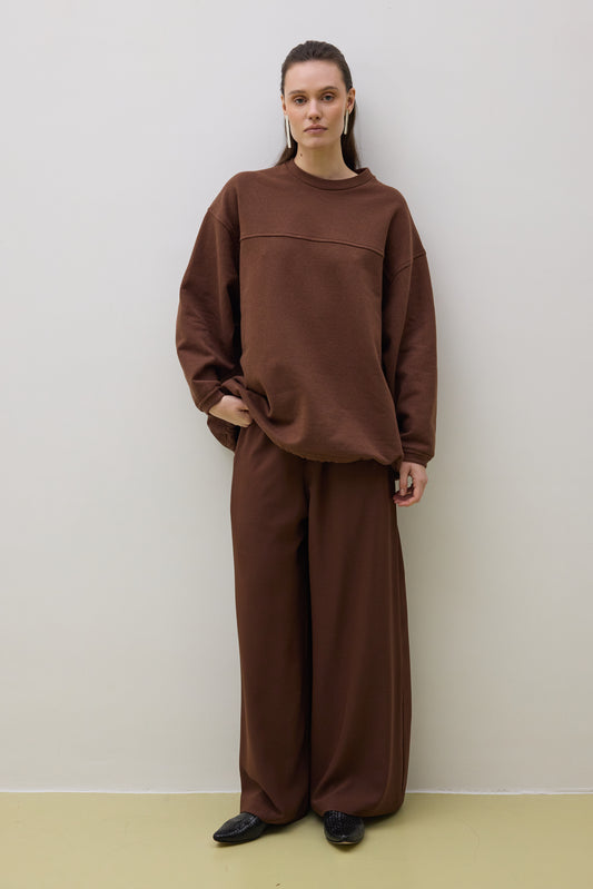 Pants 6 Wide Leg Trousers | Rust