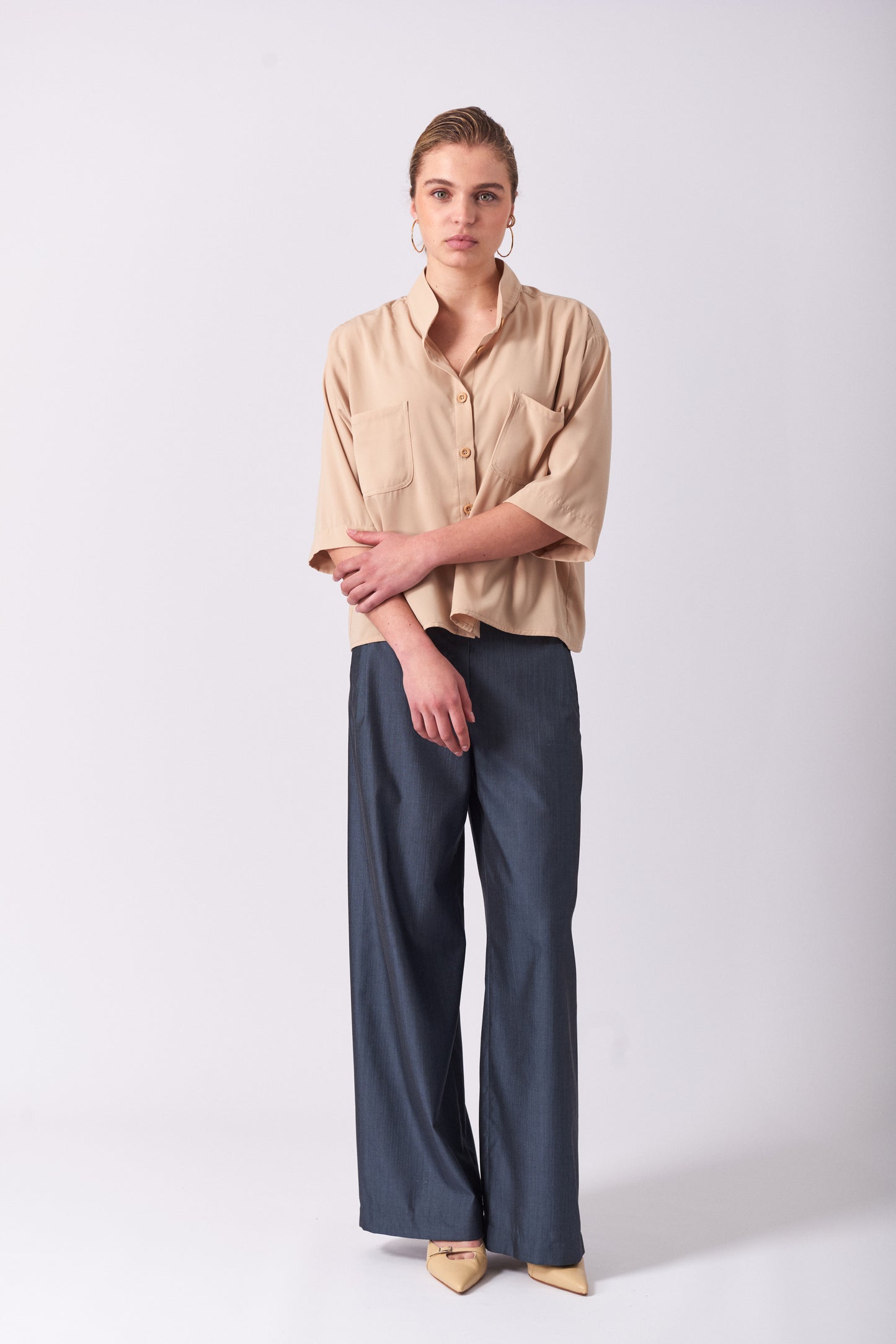 Pants 1 Relaxed Fit Trousers | Petrol