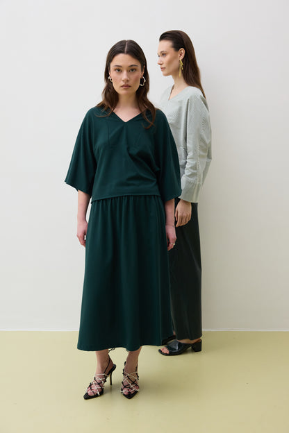 Skirt 1 Medium Length Skirt | Green