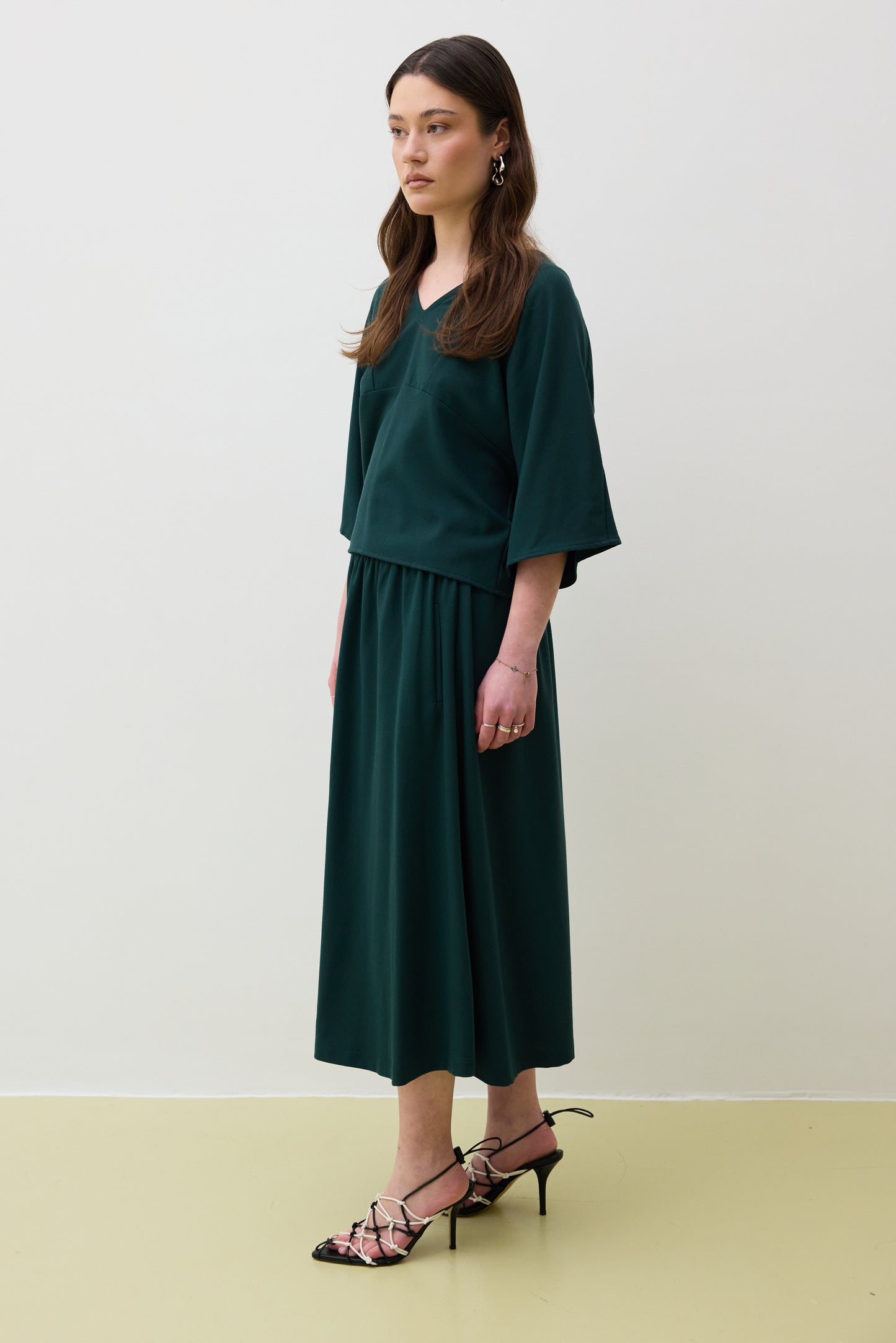 Skirt 1 Medium Length Skirt | Green