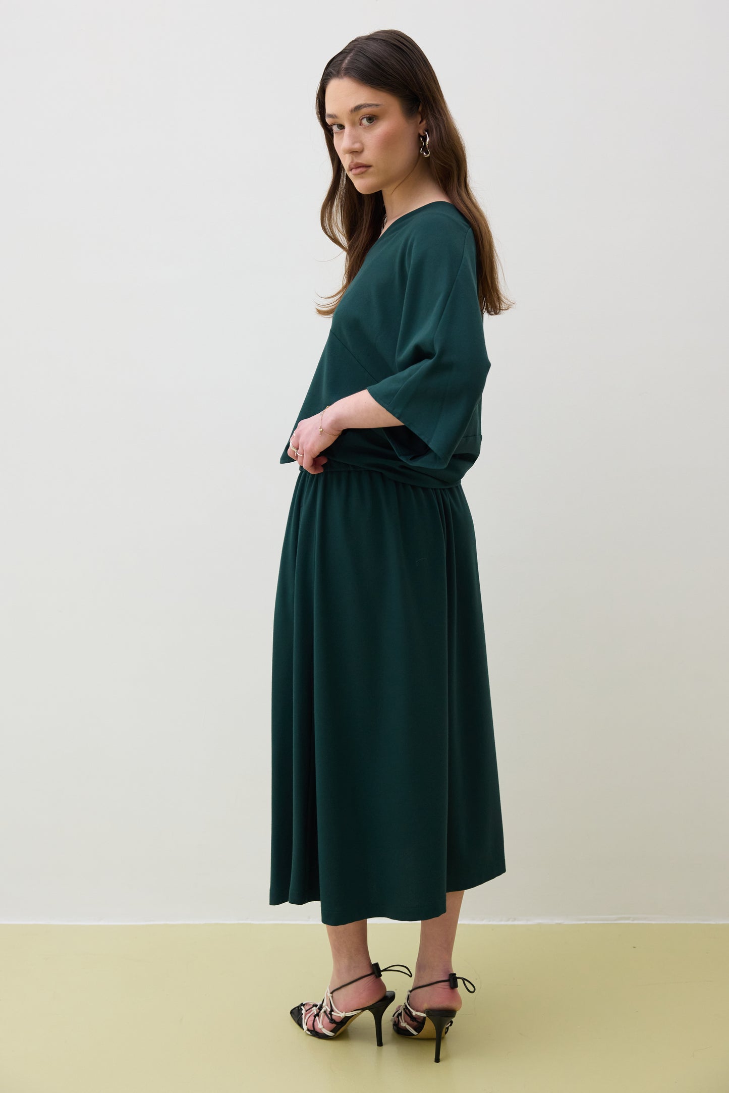 Skirt 1 Medium Length Skirt | Green