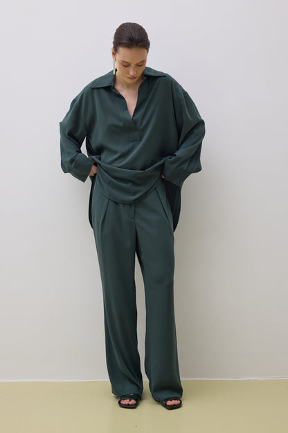 Top 17 Oversized Long Fit | Green