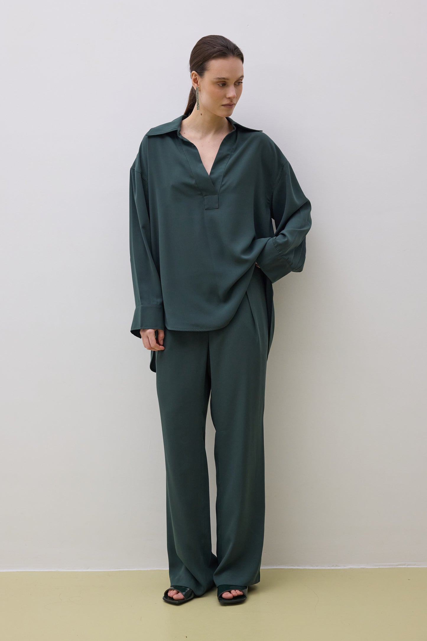 Top 17 Oversized Long Fit | Green