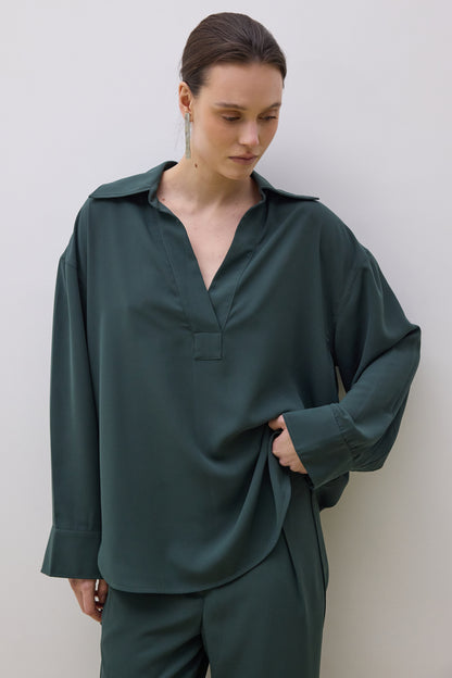 Top 17 Oversized Long Fit | Green