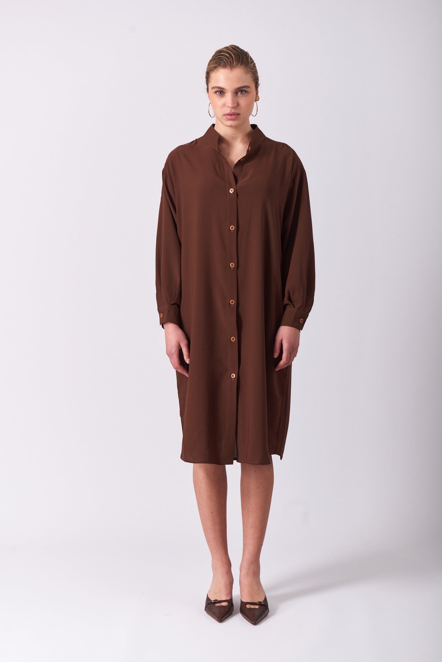 Dress 12 Long Sleeved Dress | Brown