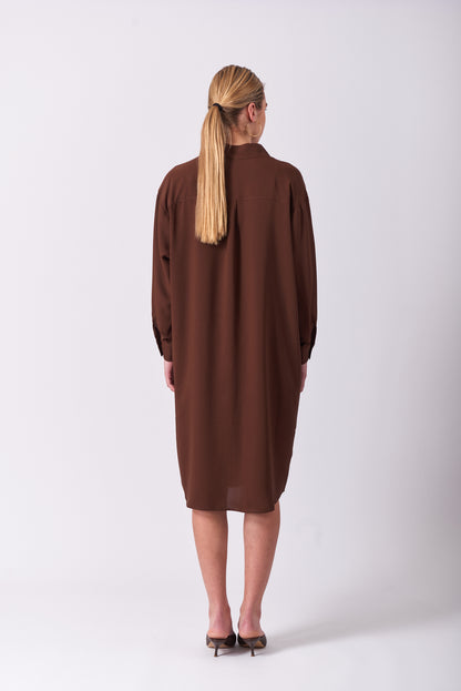 Dress 12 Long Sleeved Dress | Brown