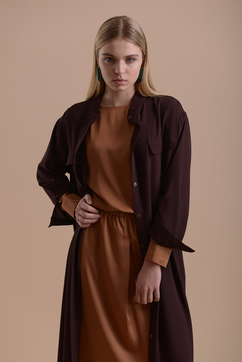 Dress 12 Long Sleeved Dress | Burgundy