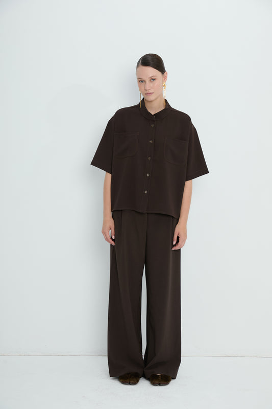 Pants 1 Relaxed Fit Trousers | Brown
