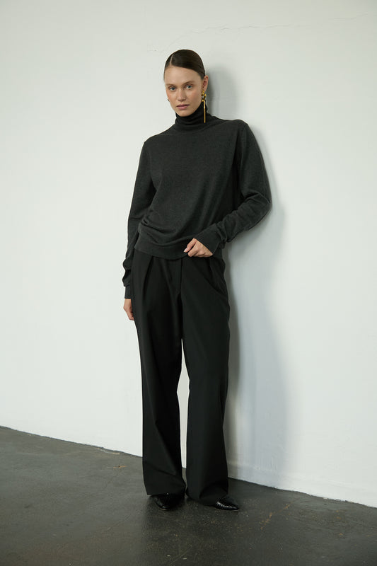 Pants 2 Relaxed Fit Trousers | Charcoal Stripe