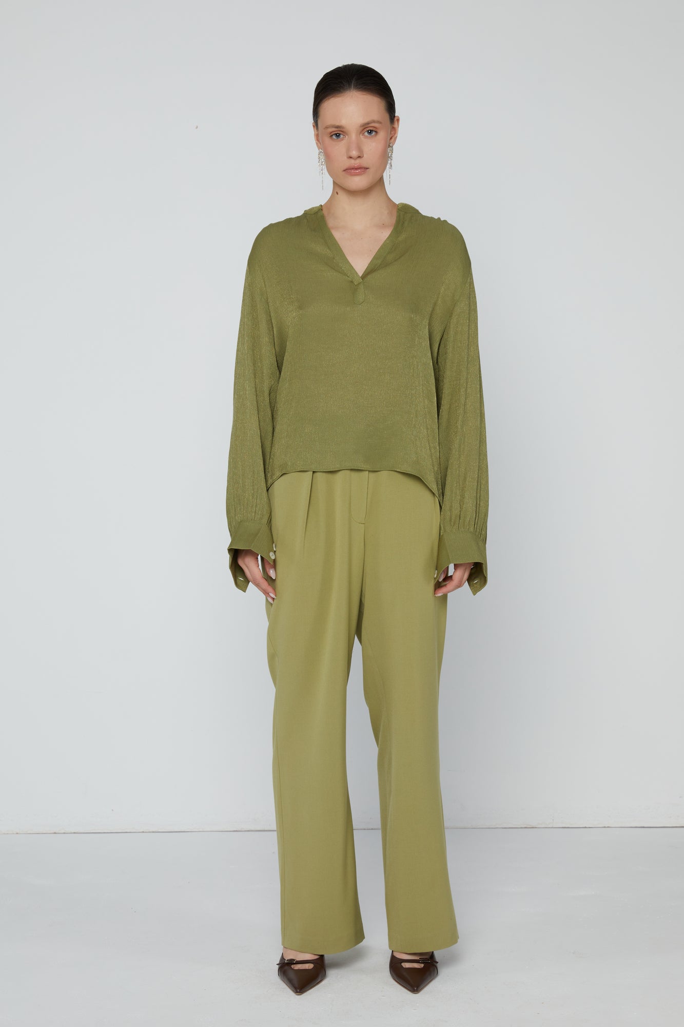 Broek 1 Relaxed Fit Broek | Petrol