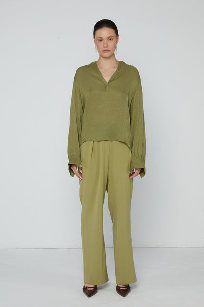 Broek 1 Relaxed Fit Broek | Petrol