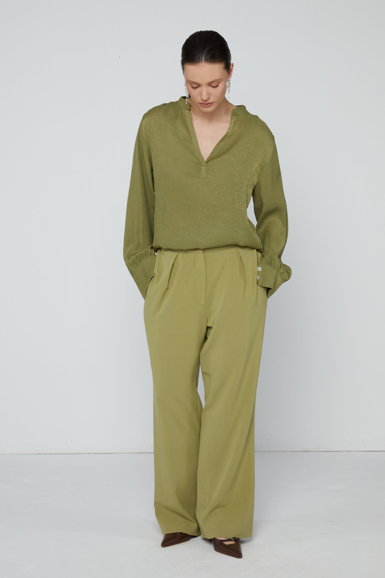 Broek 1 Relaxed Fit Broek | Petrol