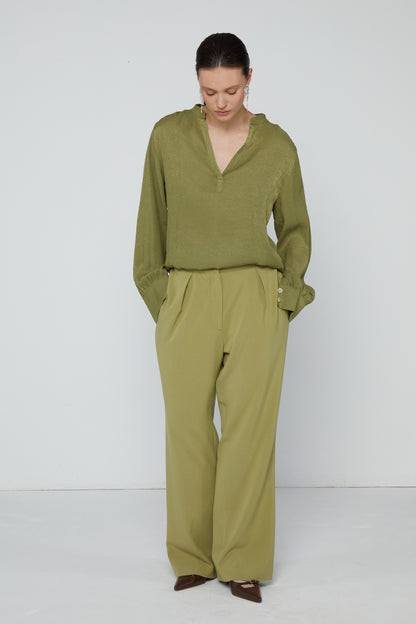 Broek 1 Relaxed Fit Broek | Petrol