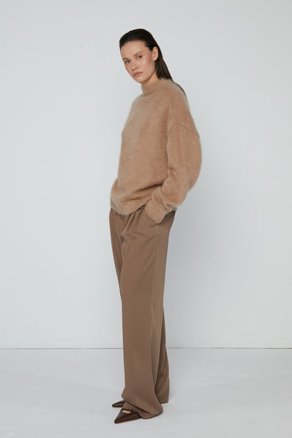Broek 4 Relaxed Fit Trouwsers | Amandel