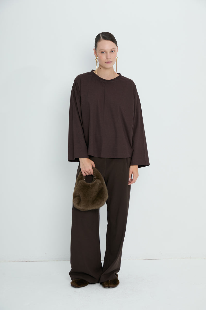 Pants 6 Wide Leg Trousers | Brown