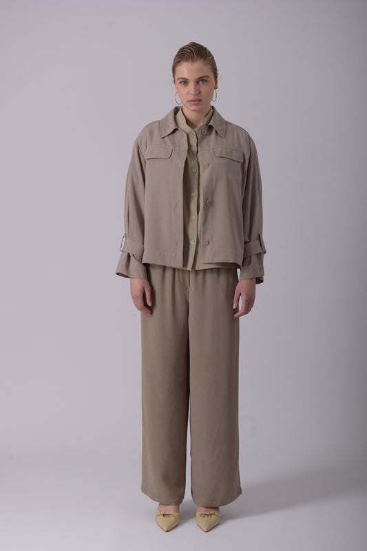 Pants 6 Wide Leg Trousers | Concrete