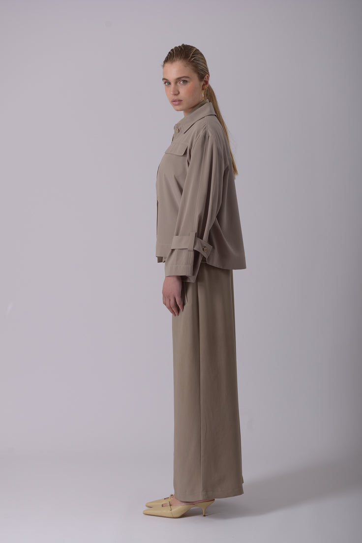 Pants 6 Wide Leg Trousers | Concrete