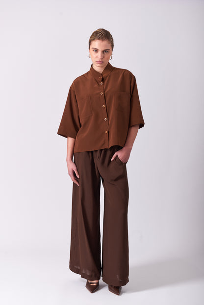 Pants 6 Wide Leg Trousers | Rust