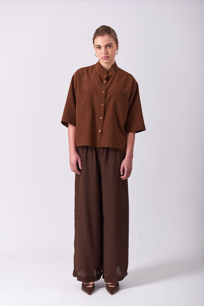 Pants 6 Wide Leg Trousers | Rust