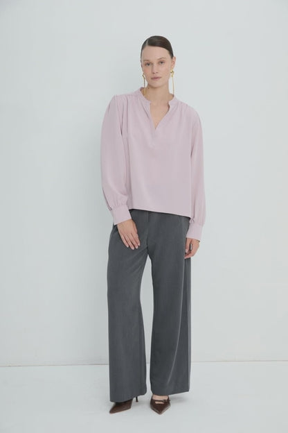 Top 8 V-Neck Blouse | Lilac